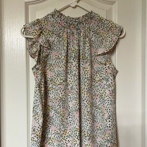 Floral Ruffle Sleeve Dress